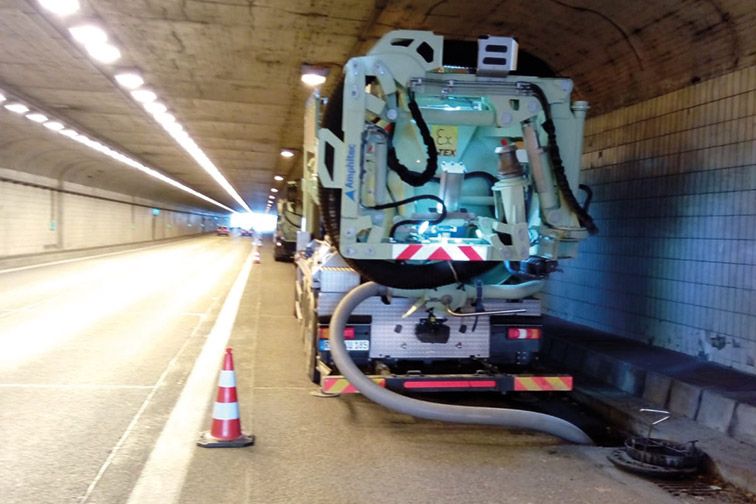 Saugbagger Frankfurt - Tunnelbau